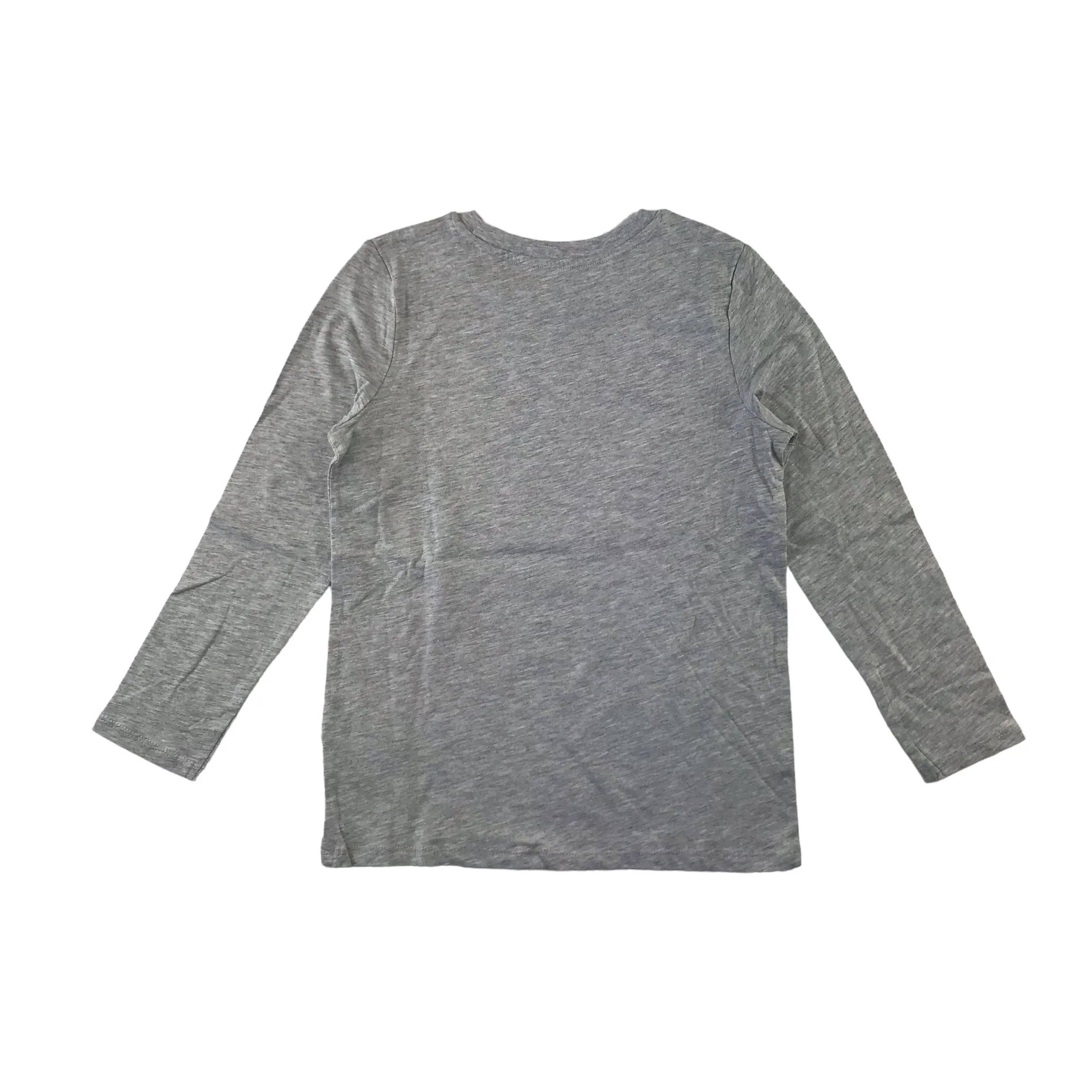 River Island t-shirt 7-8 years light grey long sleeve Cool Bear print