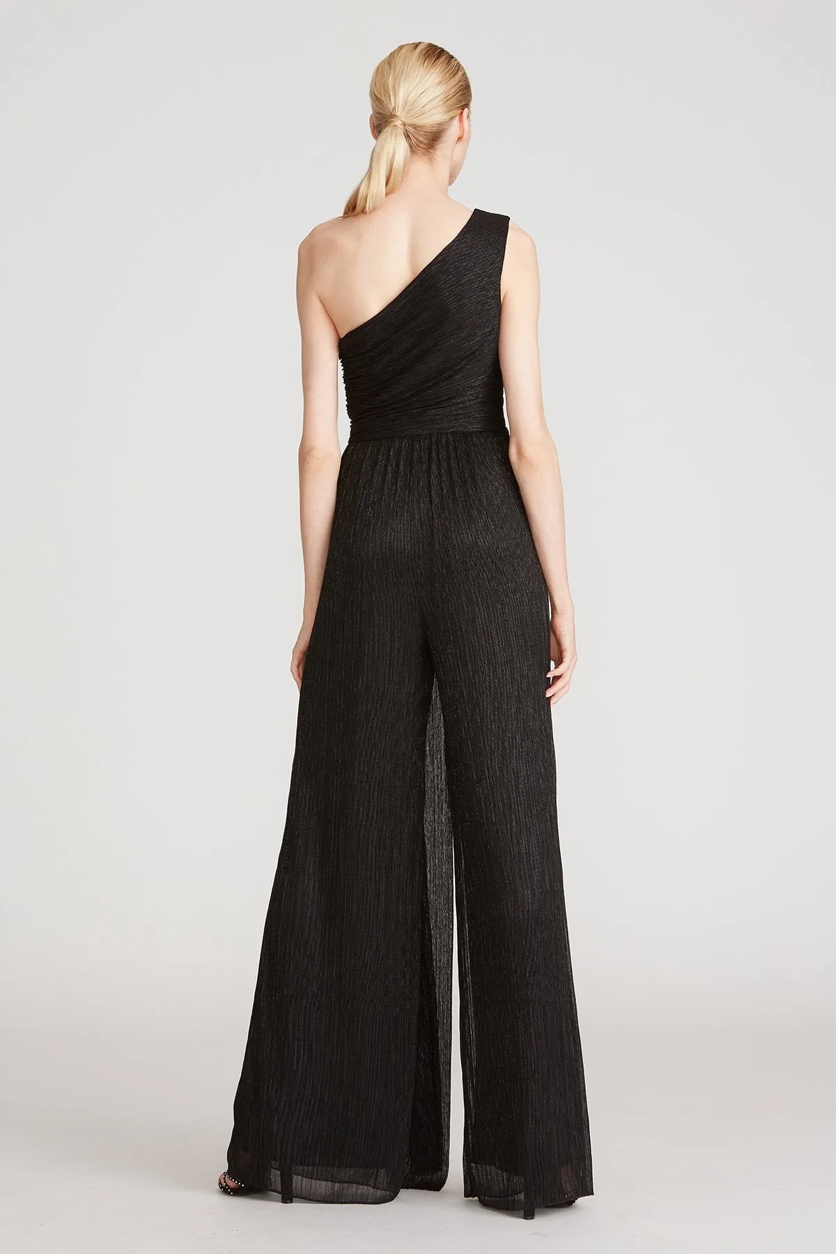 Romee Crinkle Jersey Jumpsuit - Black