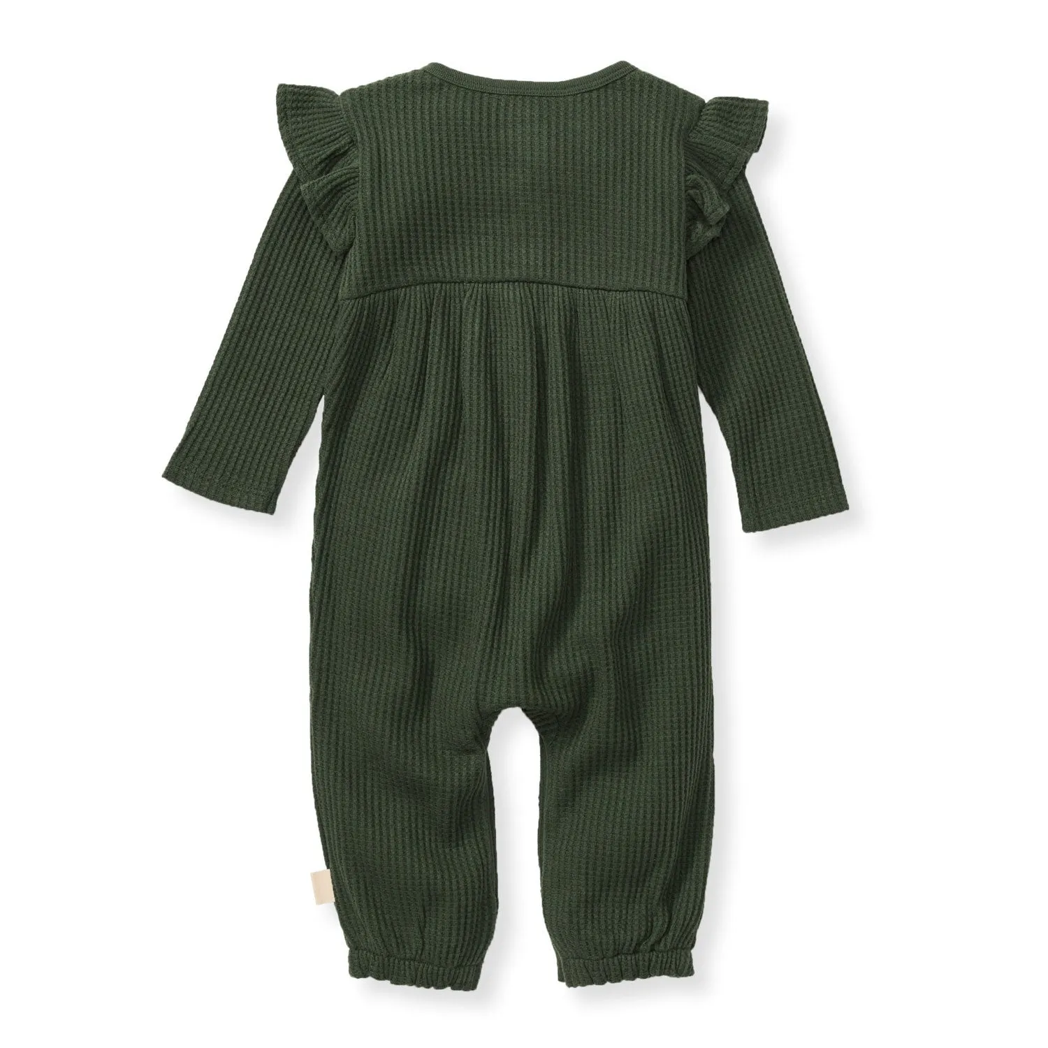 Ruffle Thermal Jumpsuit - Dark Jade