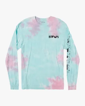 RVCA X Jesse Lortz Long Sleeve Tee - White Tie Dye