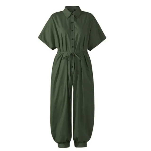 Safari Sunset Cargo Jumpsuit