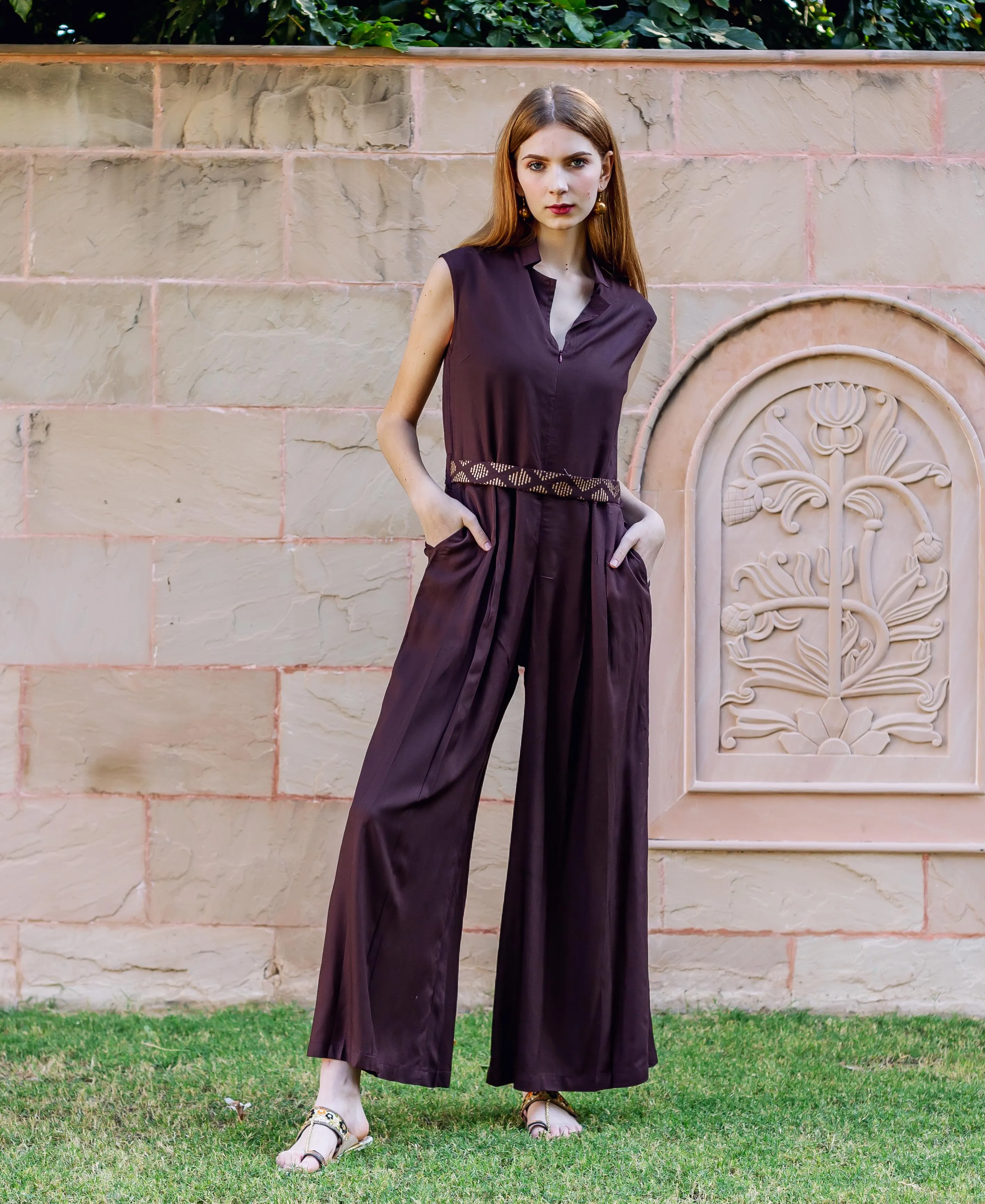 September Brown Jumpsuit