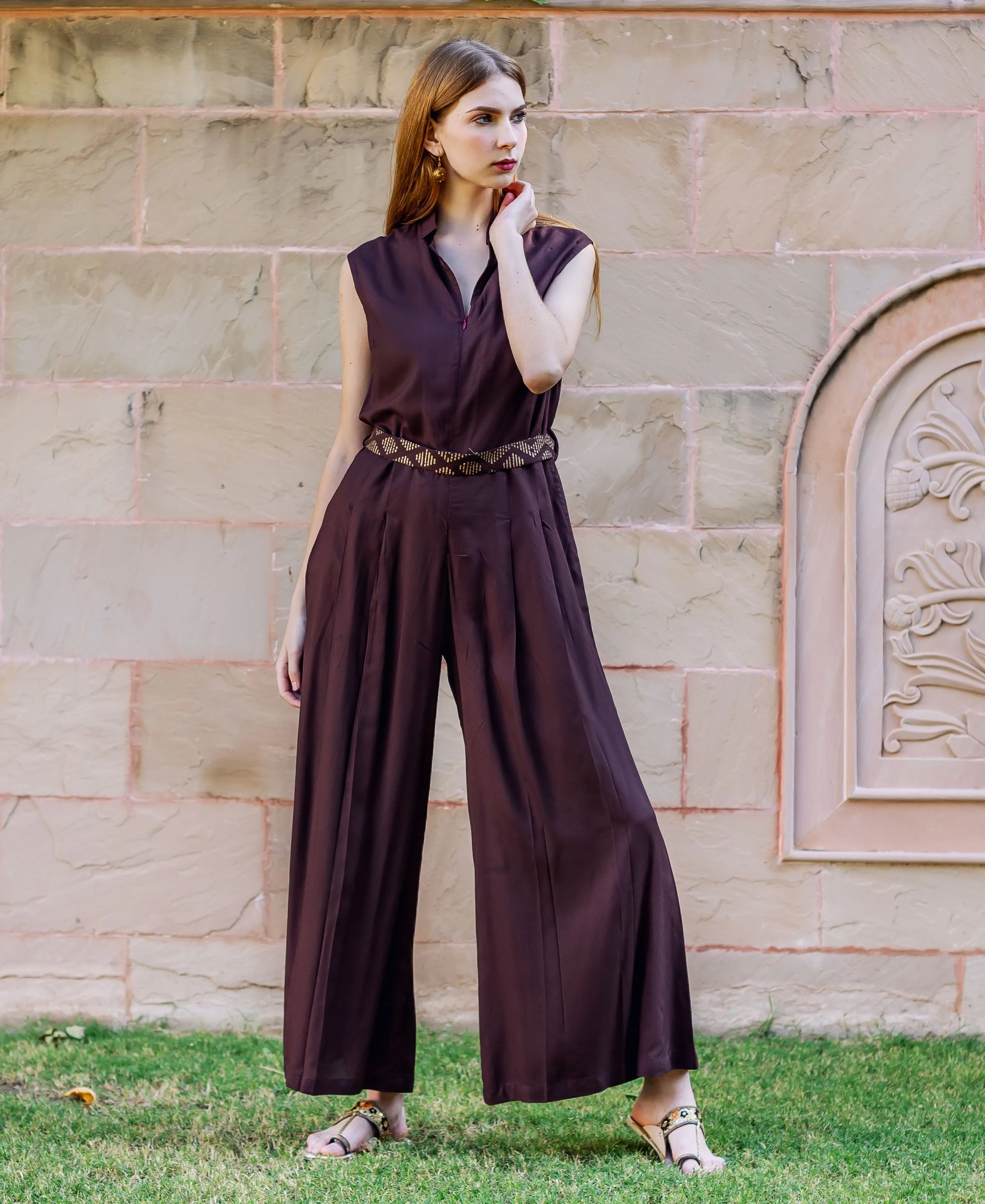 September Brown Jumpsuit