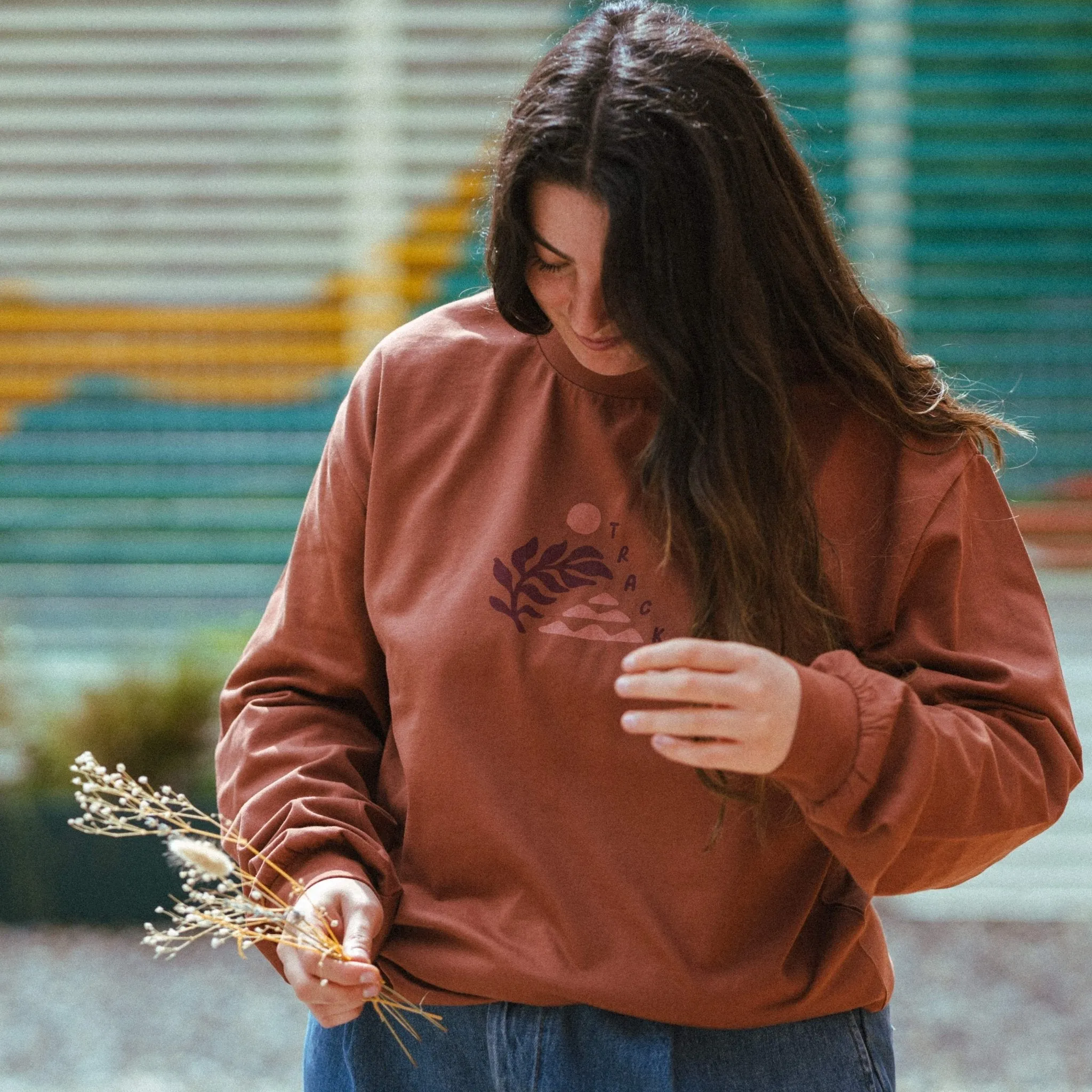 Sistere Long Sleeve Tee in Clay