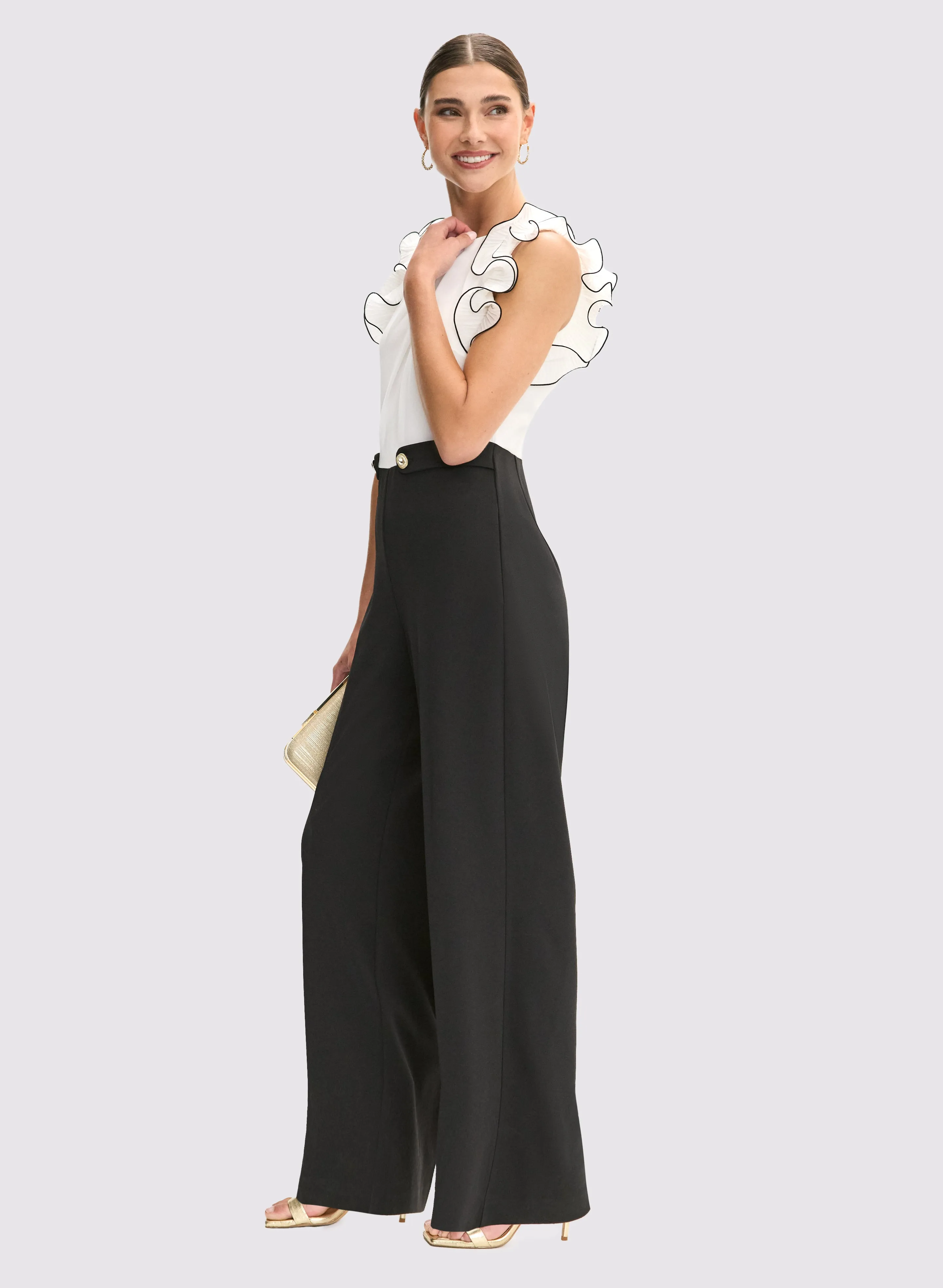 Sleeveless Wide-Leg Jumpsuit