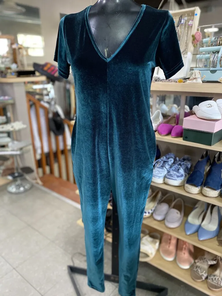 Smash   Tess velour jumpsuit NWT XXS