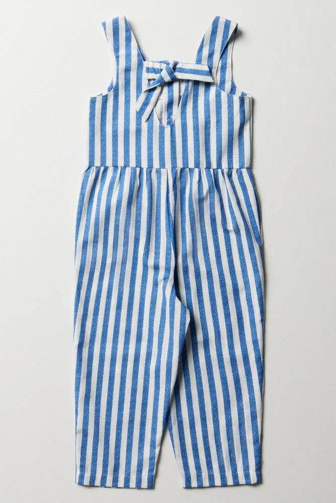 Stripe Jumpsuit Blue