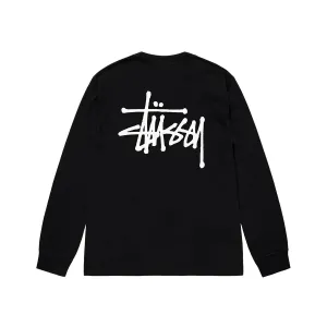 Stussy - Basic Long Sleeve Tee - Black