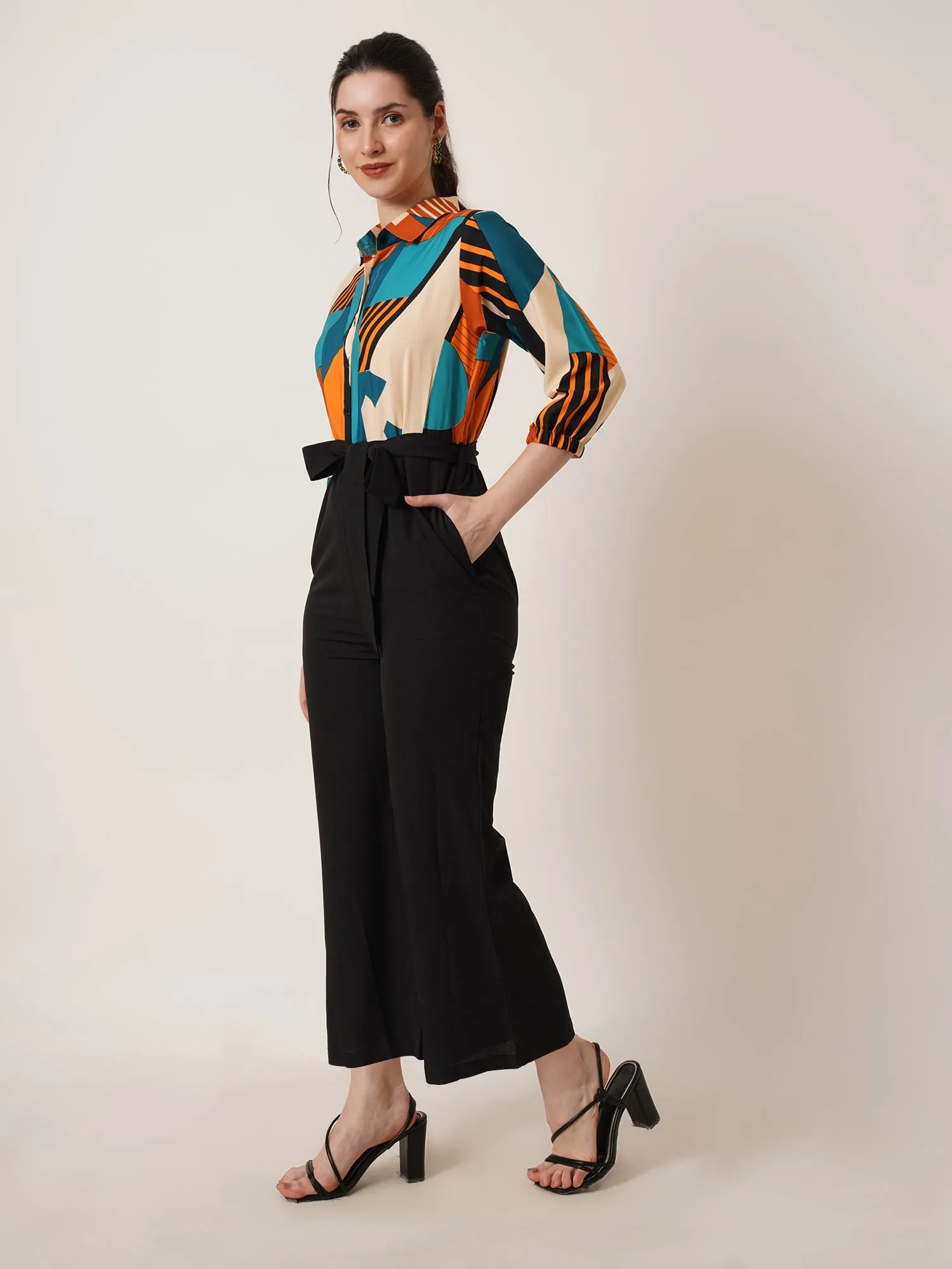 Sunflower Glow Colorblock Jumpsuit