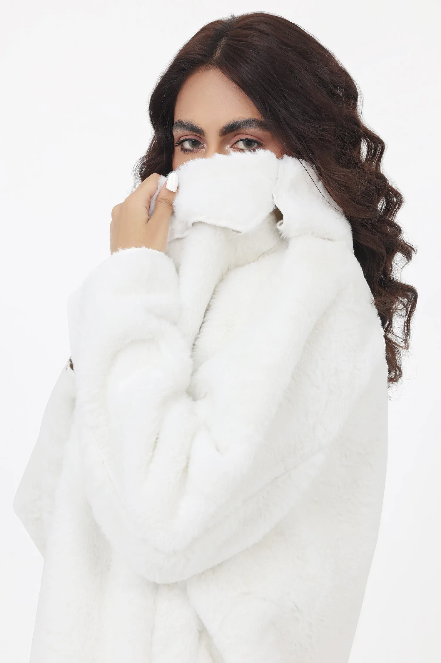 TEDDY COAT-WHITE