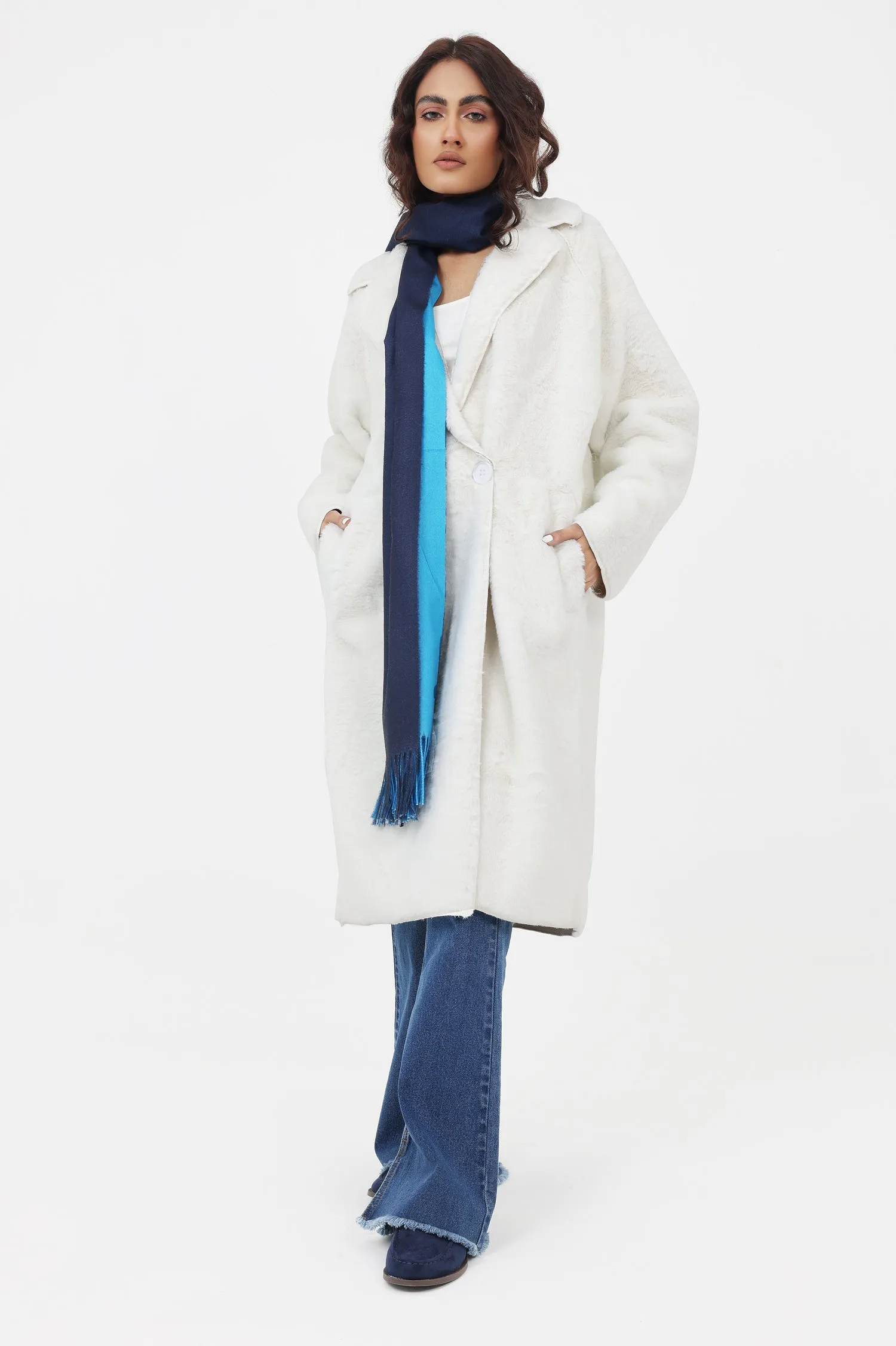 TEDDY COAT-WHITE