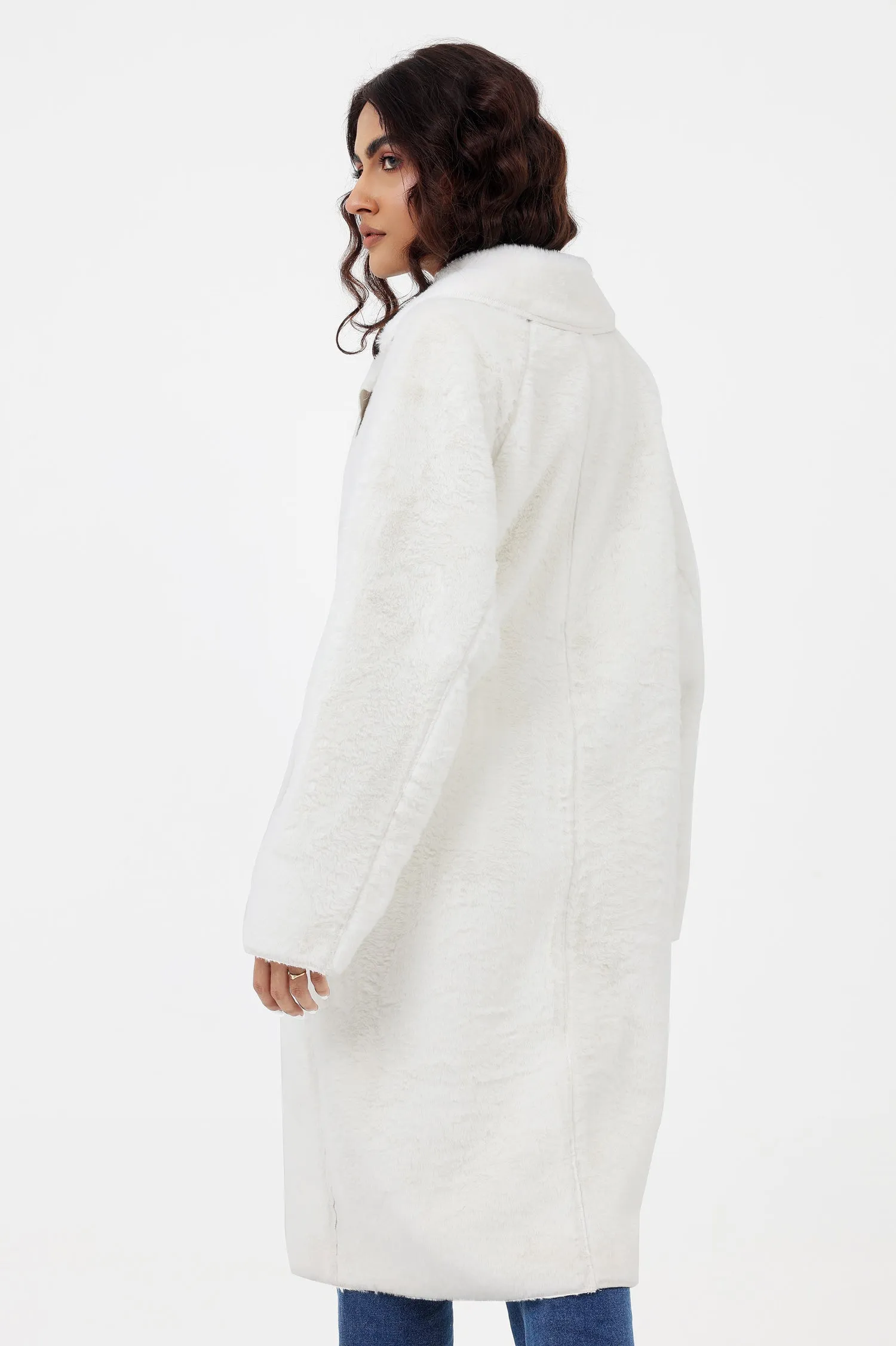 TEDDY COAT-WHITE