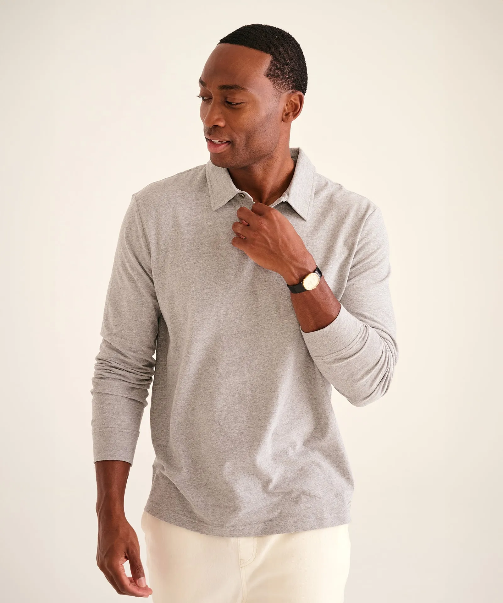 The Long Sleeve Polo Tee