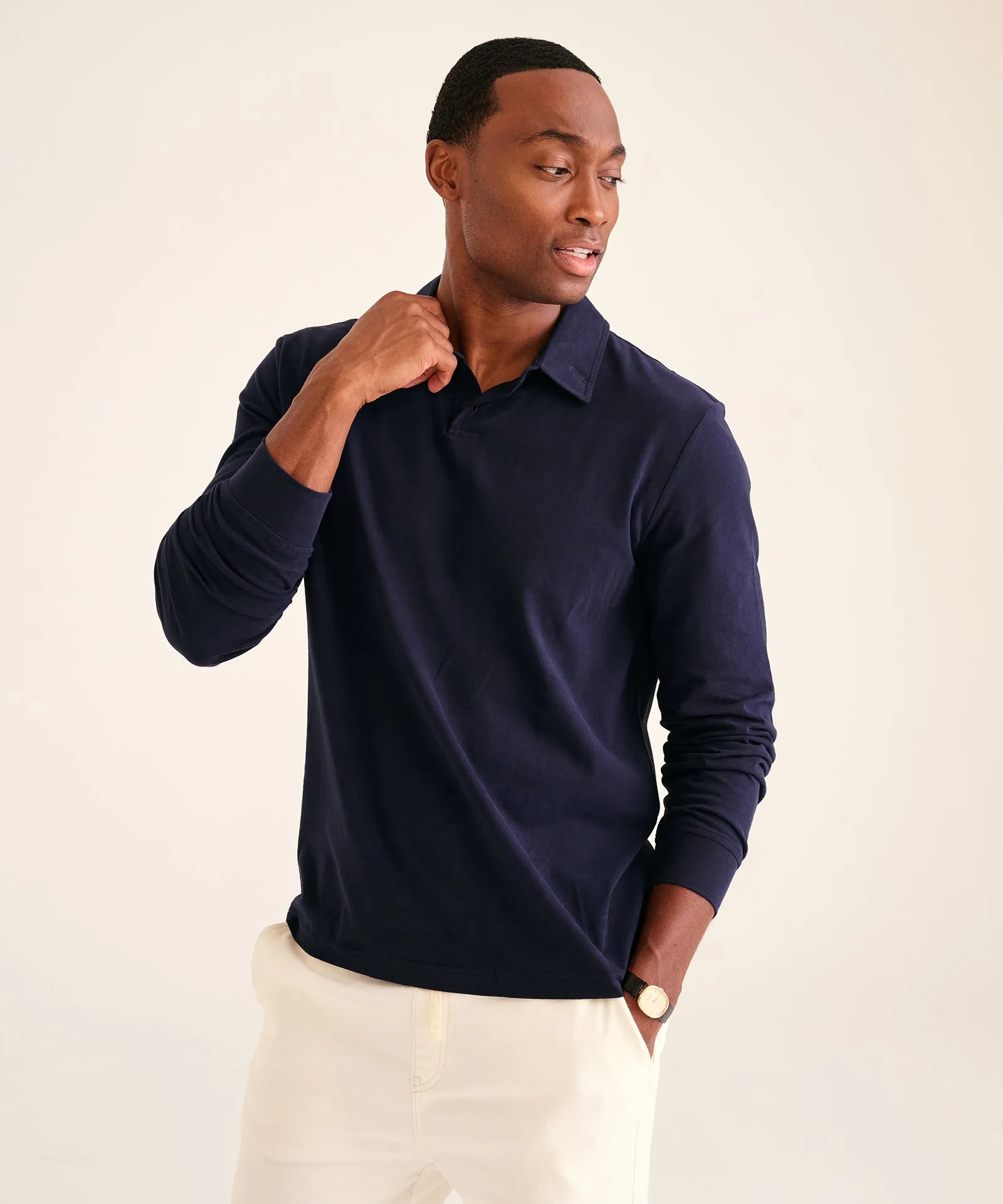 The Long Sleeve Polo Tee