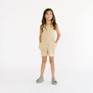 The Tank Shortie Jumpsuit in Josie Plaid