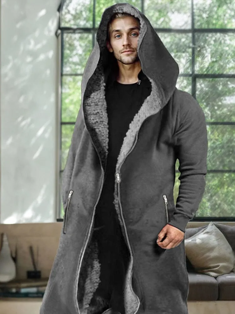 Thermal Fleece Lined Hooded Jumpsuit