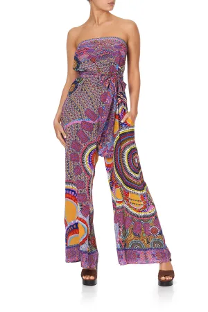 TIE WAIST STRAPLESS JUMPSUIT WARLU DREAMING