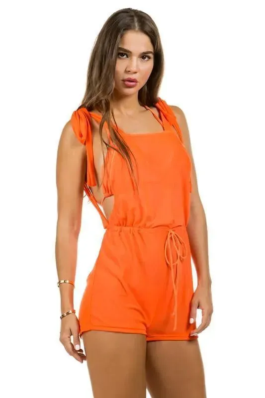 Two Piece Swimsuit with Jumpsuit Coverup