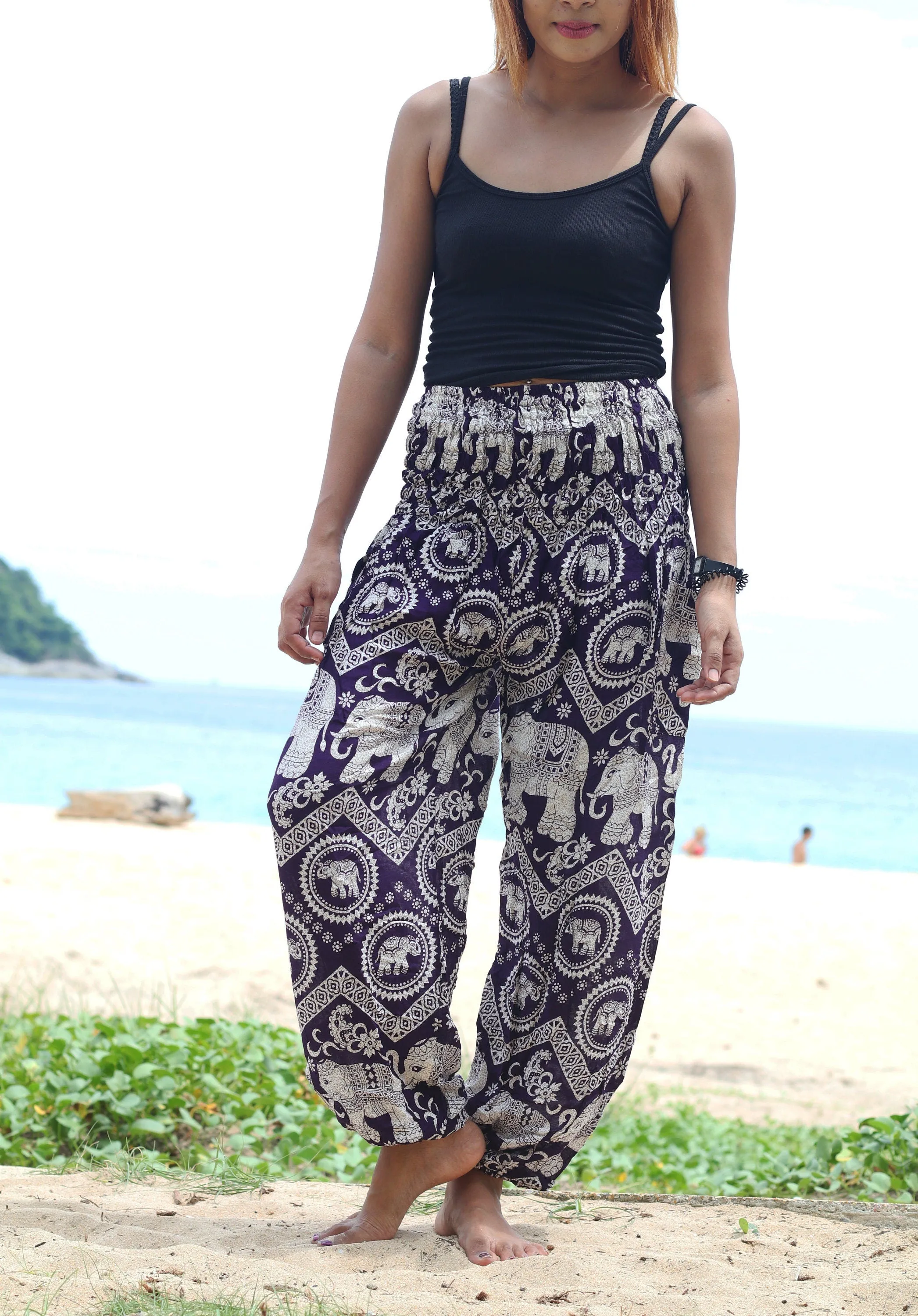 Unisex Harem Pants / Black Pants / Elephant Pants / Hippie Pants / Bohemian Pants / Yoga Pants / Boho Casual / Baggy Pants / Summer festival