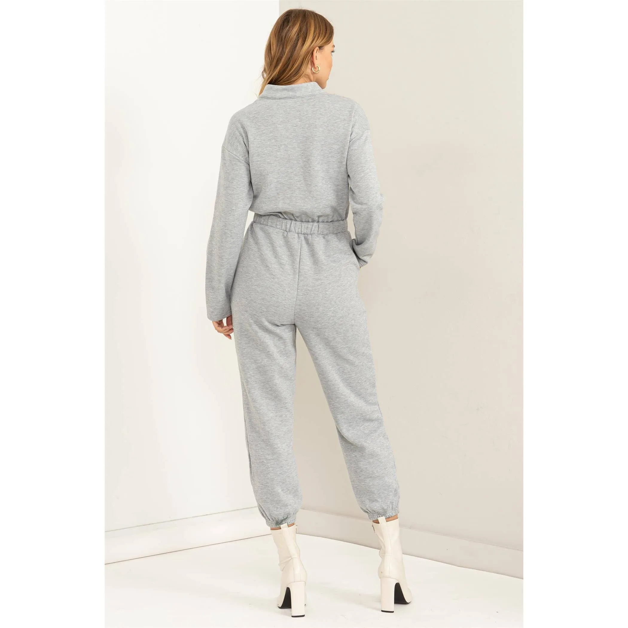 Upgrade Brushed French Terry Jumpsuit w/ pockets