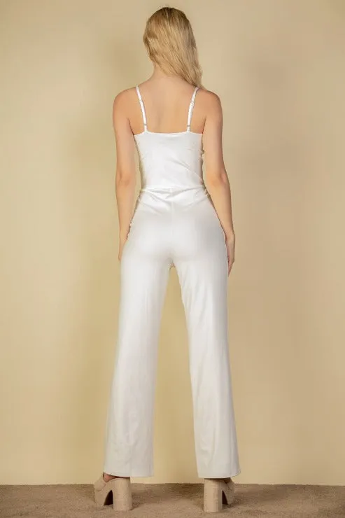 V-neck Camisole Jumpsuit