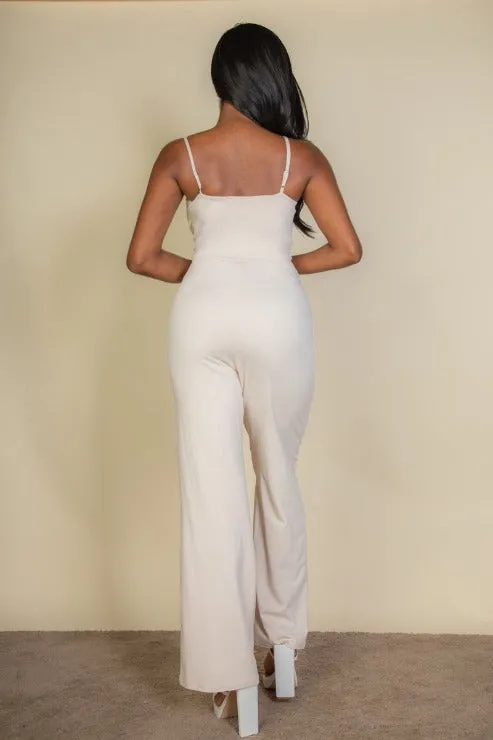 V-neck Camisole Jumpsuit