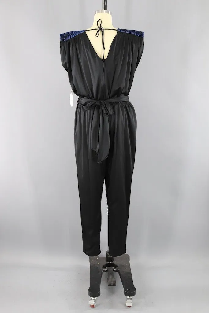 Vintage Black Disco Jumpsuit