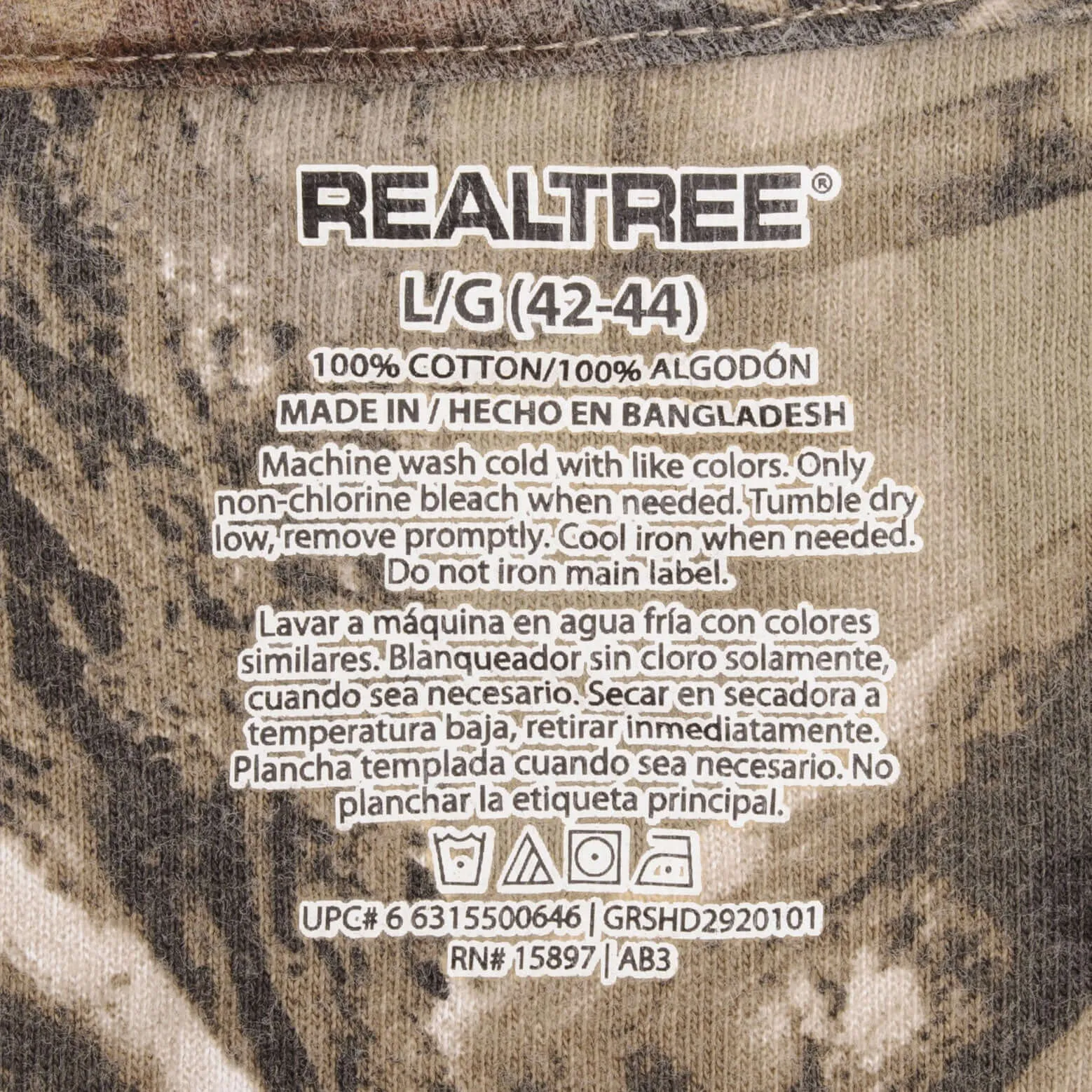 VINTAGE HUNTING REALTREE APHD CAMO LONG SLEEVE POCKET TEE SHIRT SIZE LARGE