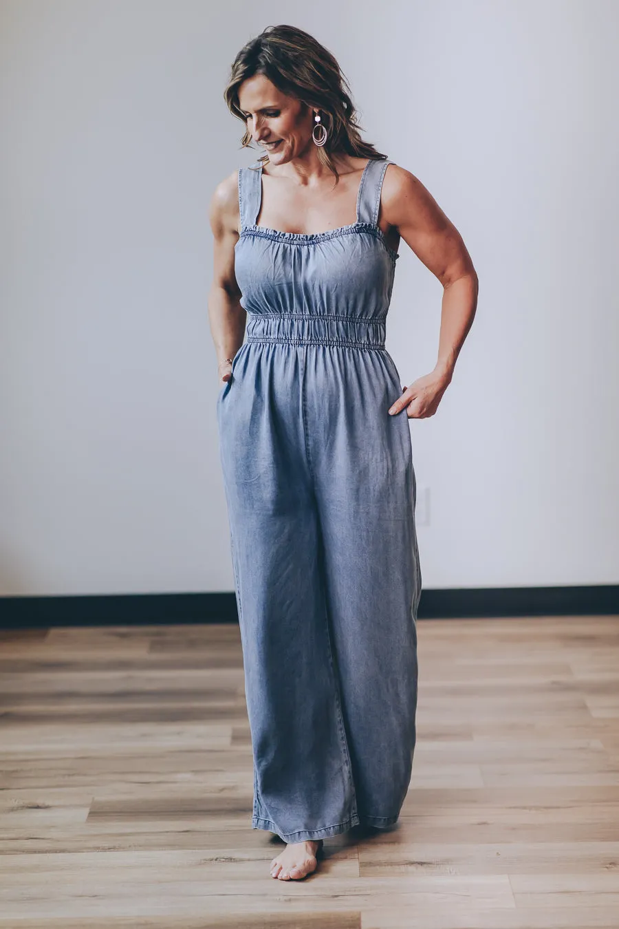 Washed Tencel Jumpsuit