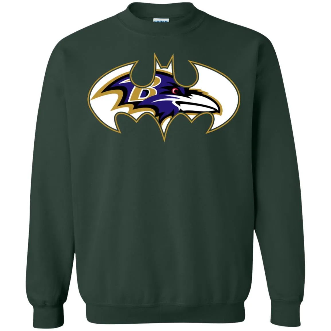 We Are The Baltimore Ravens Batman Nfl Mashup Crewneck Pullover Sweatshirt