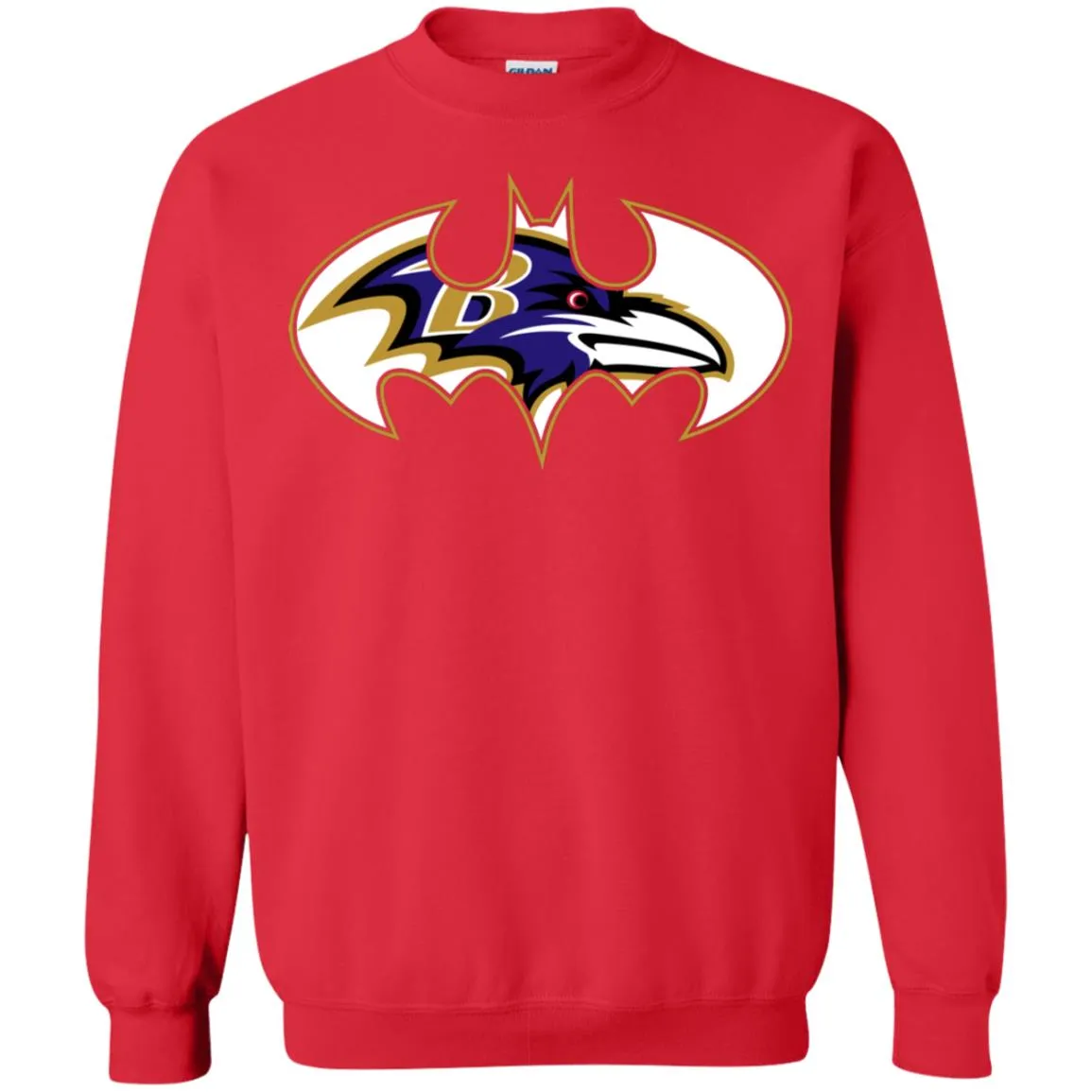 We Are The Baltimore Ravens Batman Nfl Mashup Crewneck Pullover Sweatshirt