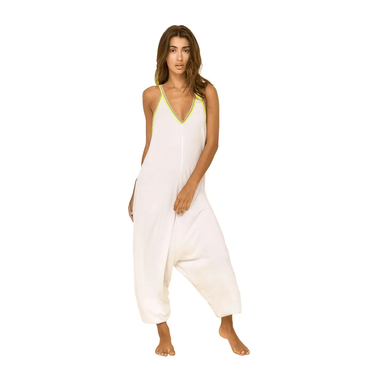 White Pima Jumpsuit