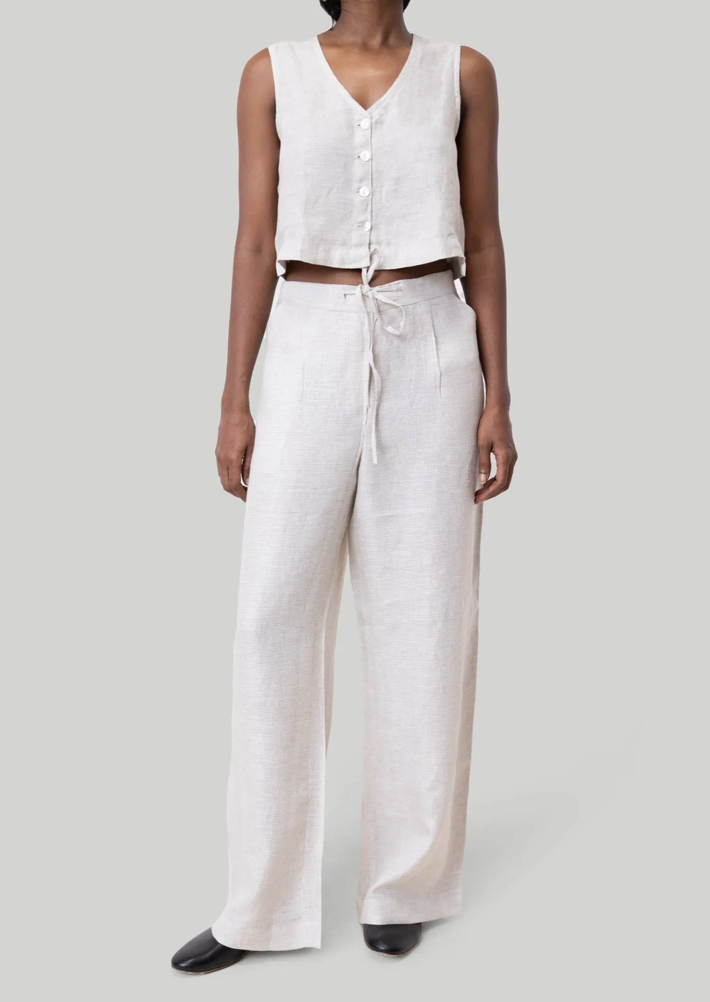 Wide Leg Linen Pants