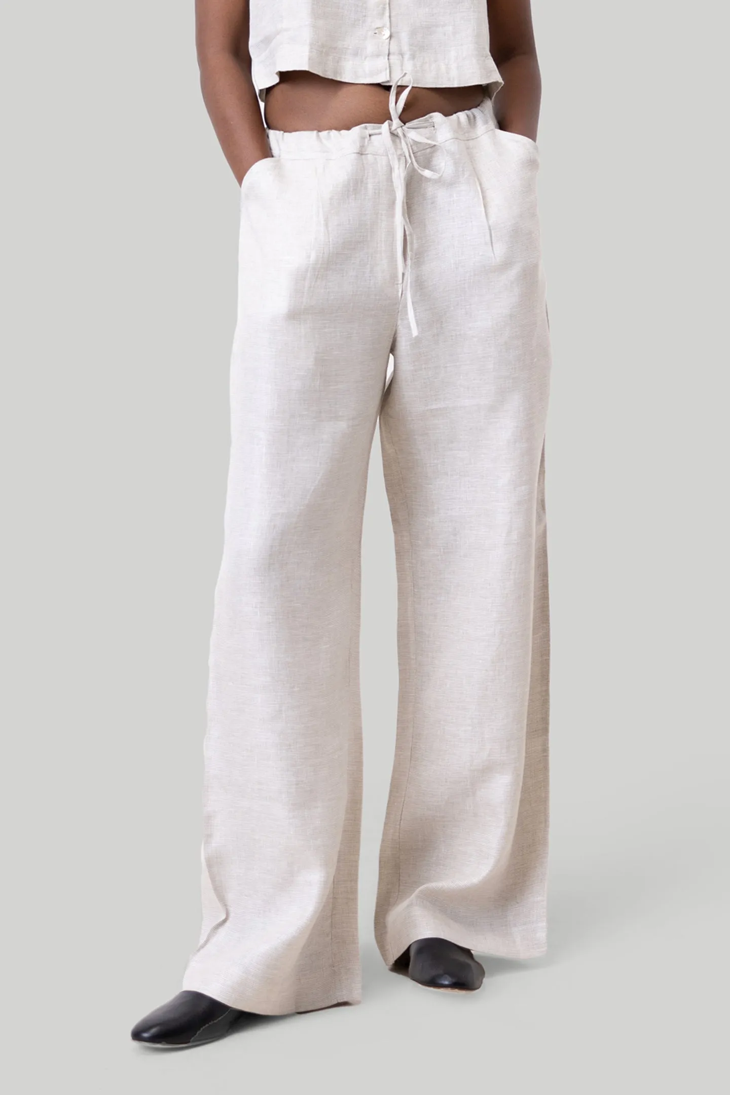 Wide Leg Linen Pants