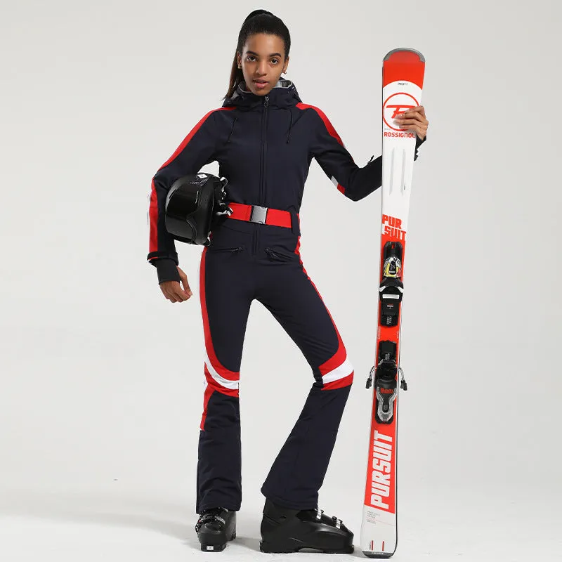 Winter Warm Belted Ski & Snowboard Jumpsuit