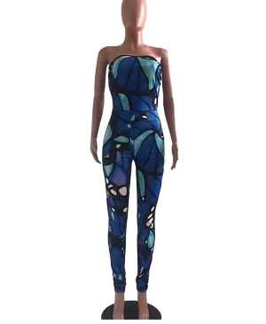 Women Butterfly Jumpsuit