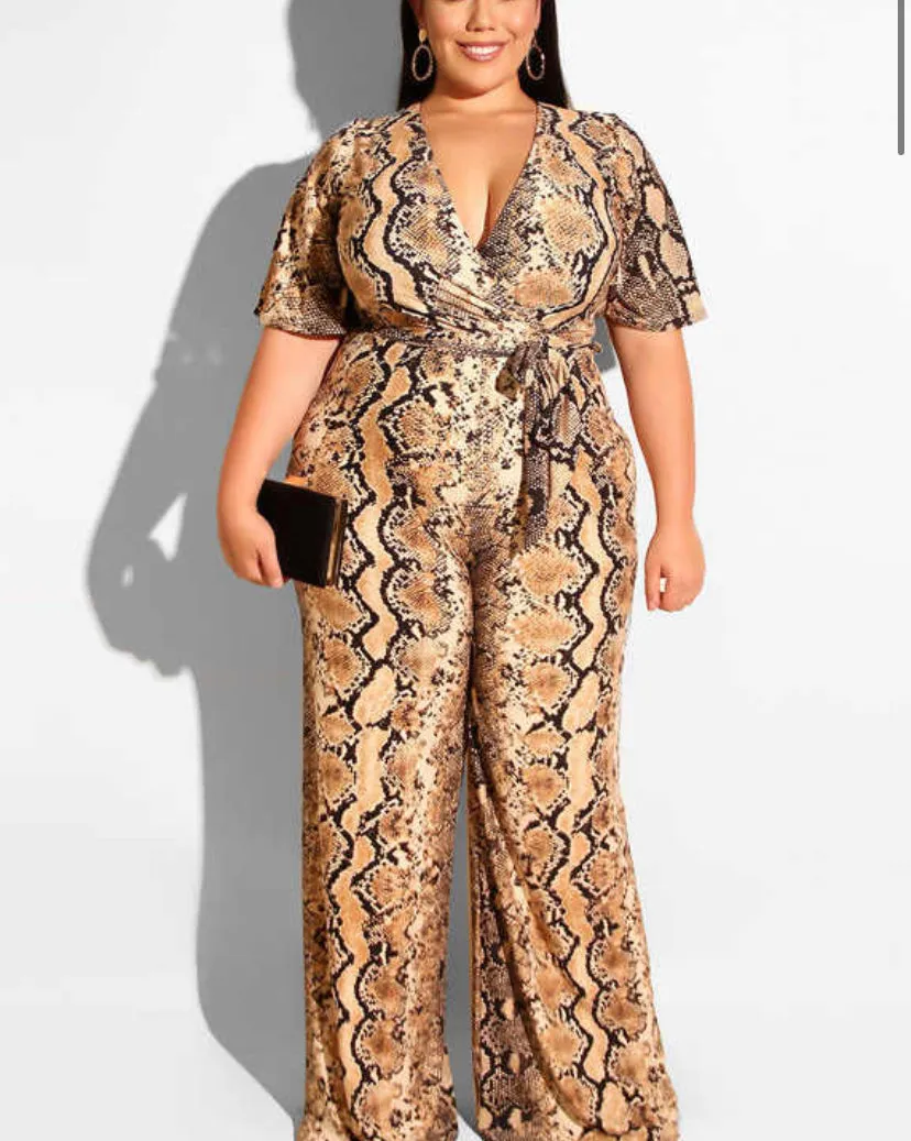 WOMEN "Wildly Chic Animal Print Jumpsuit"