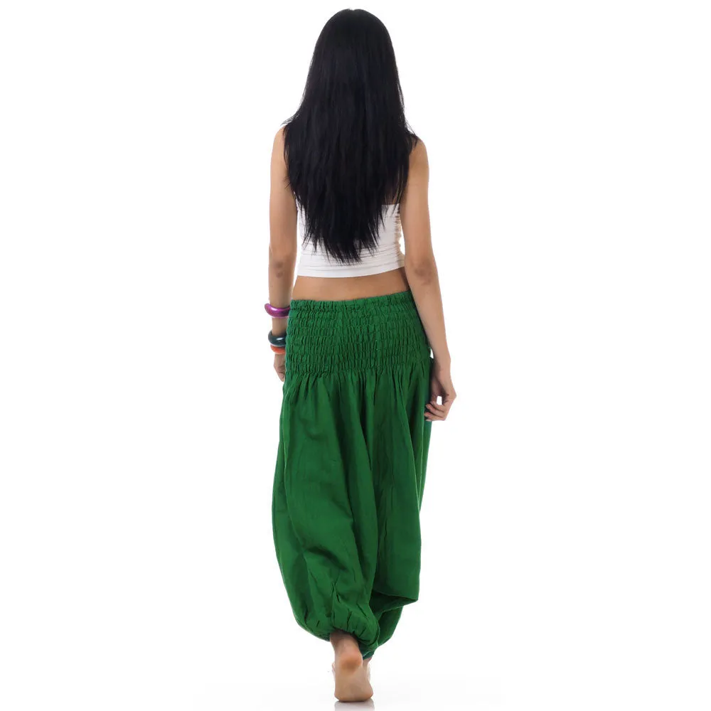 Women's 2-in-1 Jumpsuit Harem Pants Forest Green Oasis