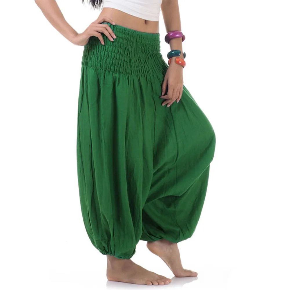 Women's 2-in-1 Jumpsuit Harem Pants Forest Green Oasis