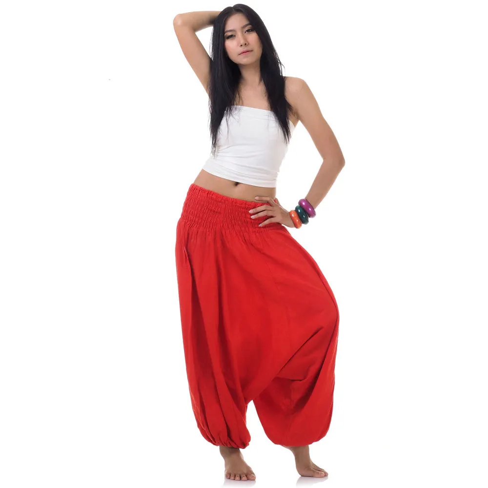 Women's 2-in-1 Jumpsuit Harem Pants Mystic Maroon