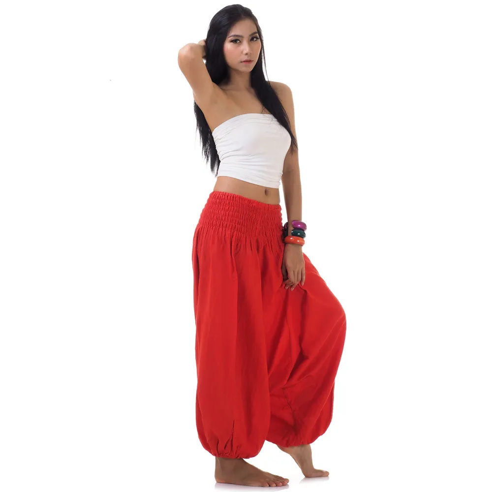 Women's 2-in-1 Jumpsuit Harem Pants Mystic Maroon