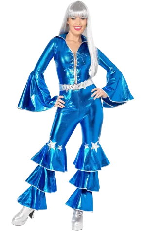 Womens Blue Dancing Queen Abba Costume