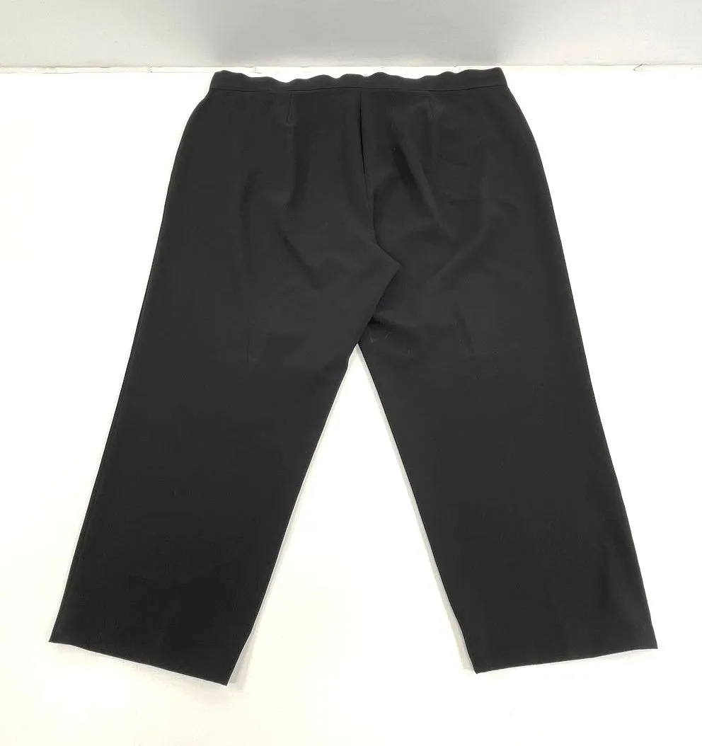 Women's Dress Barn Black Plain Dress Pants Slacks - Size 22W