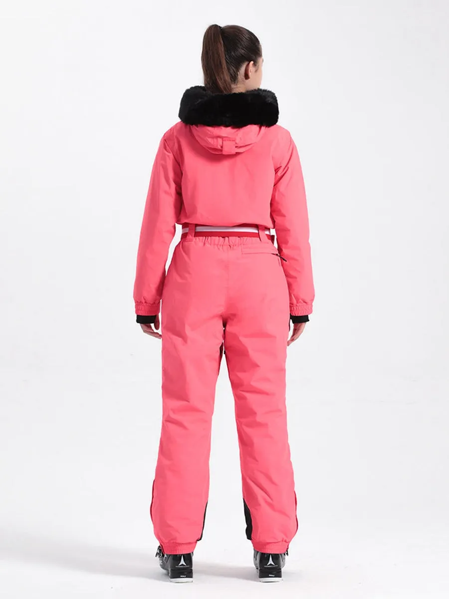 Women's One Piece Thick Ski Suit