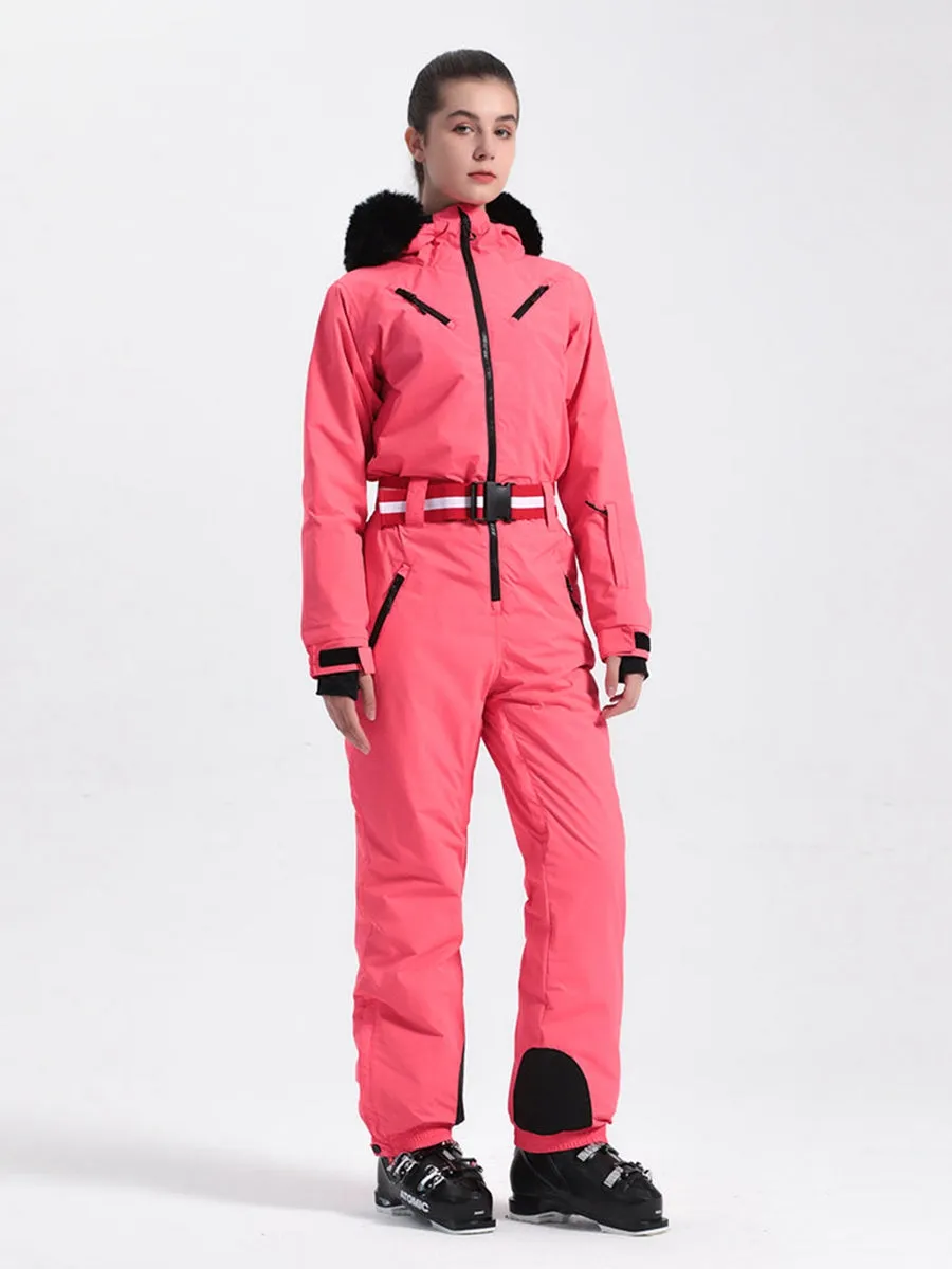 Women's One Piece Thick Ski Suit