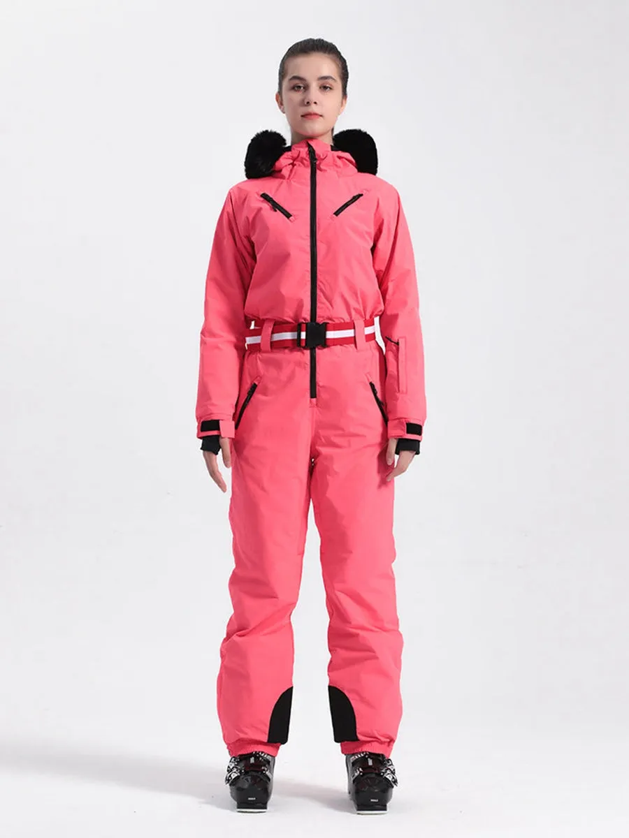 Women's One Piece Thick Ski Suit