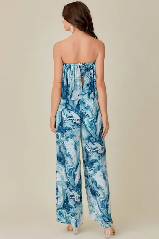 Womens Wide Leg Jumpsuit