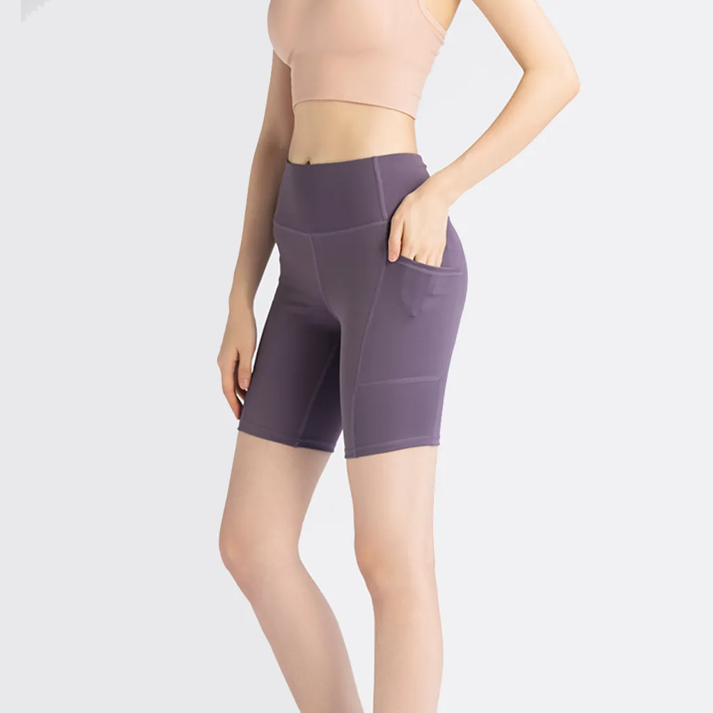 Yoga Shorts with Side Pocket