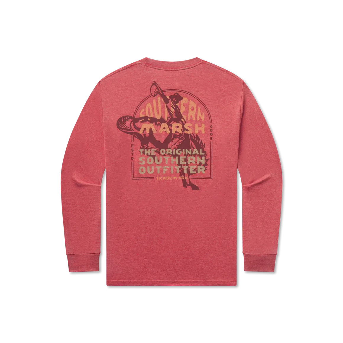 Youth Seawash™ Tee - Rodeo Rider LS Tee - Rust